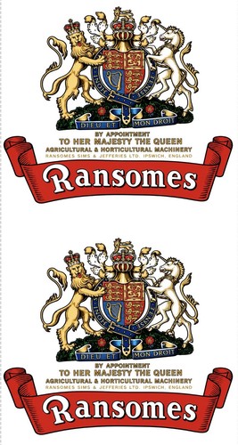 Ransomes rasenmäher aufkleber - ransomes,