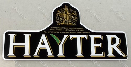 Hayter rasenmäher aufkleber - hayter,