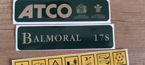 Atco balmoral 17er aufkleber - atco,